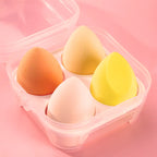 4 Pieces Makeup Sponge Powder Puff Dry And Wet Combined