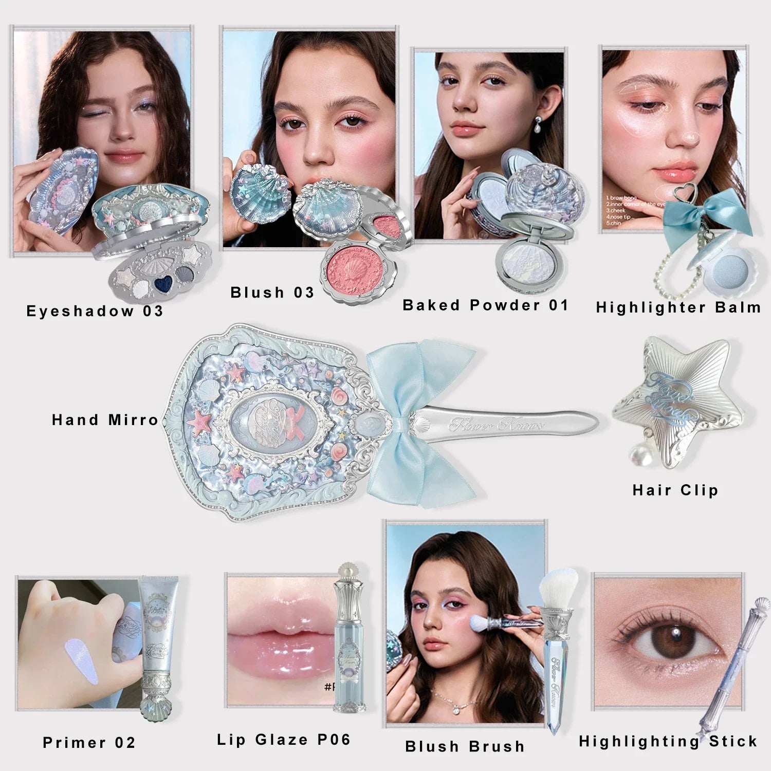 Flower Knows Ocean Pearl Cosmetic Kit