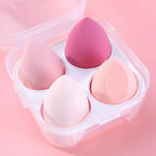 4 Pieces Makeup Sponge Powder Puff Dry And Wet Combined